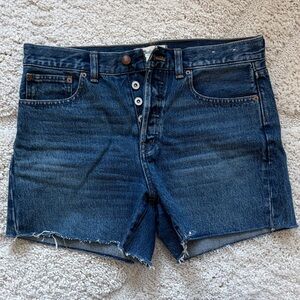 Madewell Dark Blue Jean Shorts